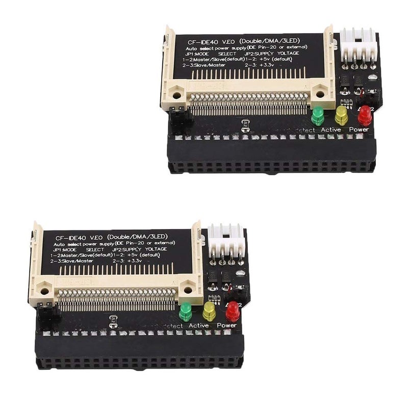 Ximimark محول Ximimark 2 قطع بطاقة فلاش CF إلى 3.5 أنثوي 40 دبوس IDE محرك أقراص قابل للتشغيل - Image 1